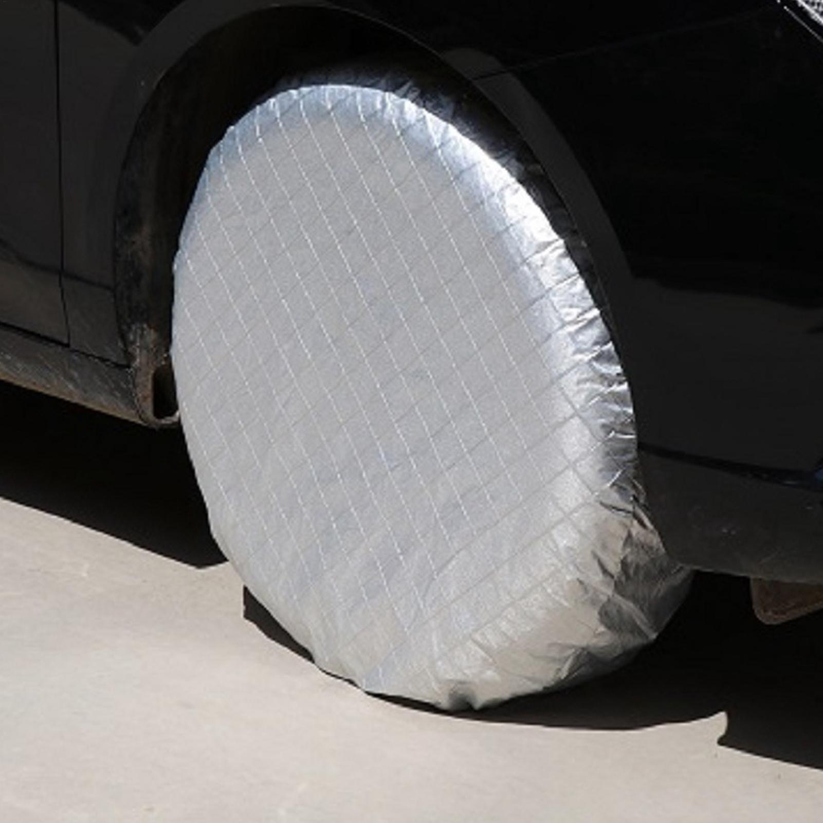 Aluminum Foil Heavy Duty - RV Tire Covers 4 Pieces Waterproof