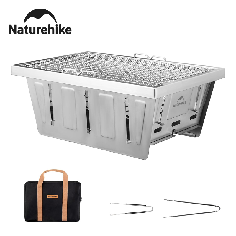 Camp Grill Portable Folding - Naturehike Camping Charcoal Grill for IGT