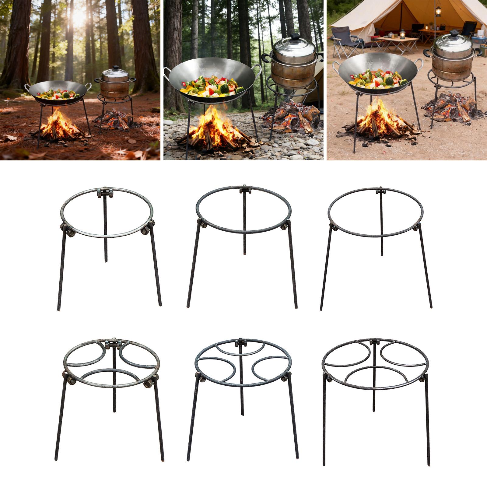Camping Cooking Tripod - Campfire Tripod,Dutch Oven Multipurpose Woks Holder,Open