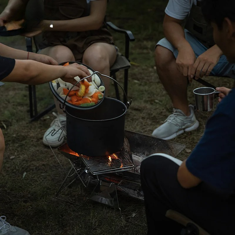 Camp Grill Portable Folding - CAMPINGMOON Stainless Steel Folding Portable Barbecue