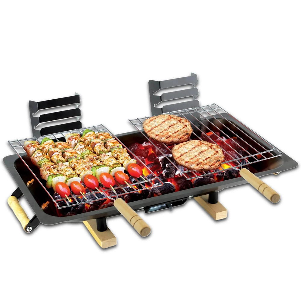 Camp Grill Portable Folding - Portable Modern Iron Kebab Grill Folded