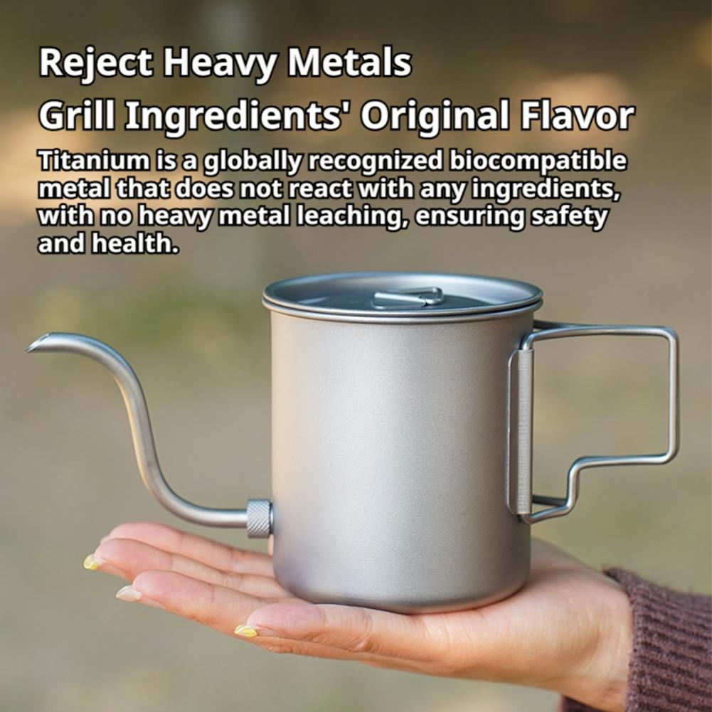420ml Lightweight Titanium Cof - Camping Cooking Lightweight ulasan dan harga