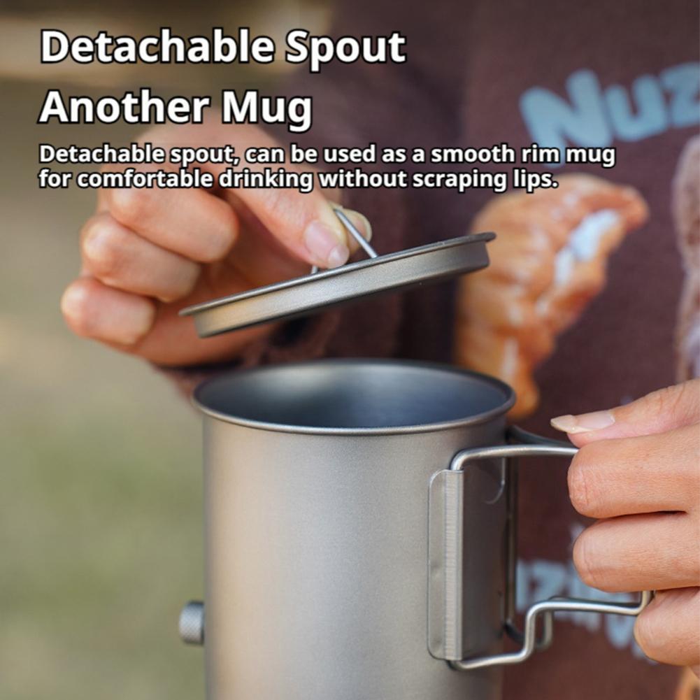 420ml Lightweight Titanium Cof - Camping Cooking Lightweight ulasan dan harga