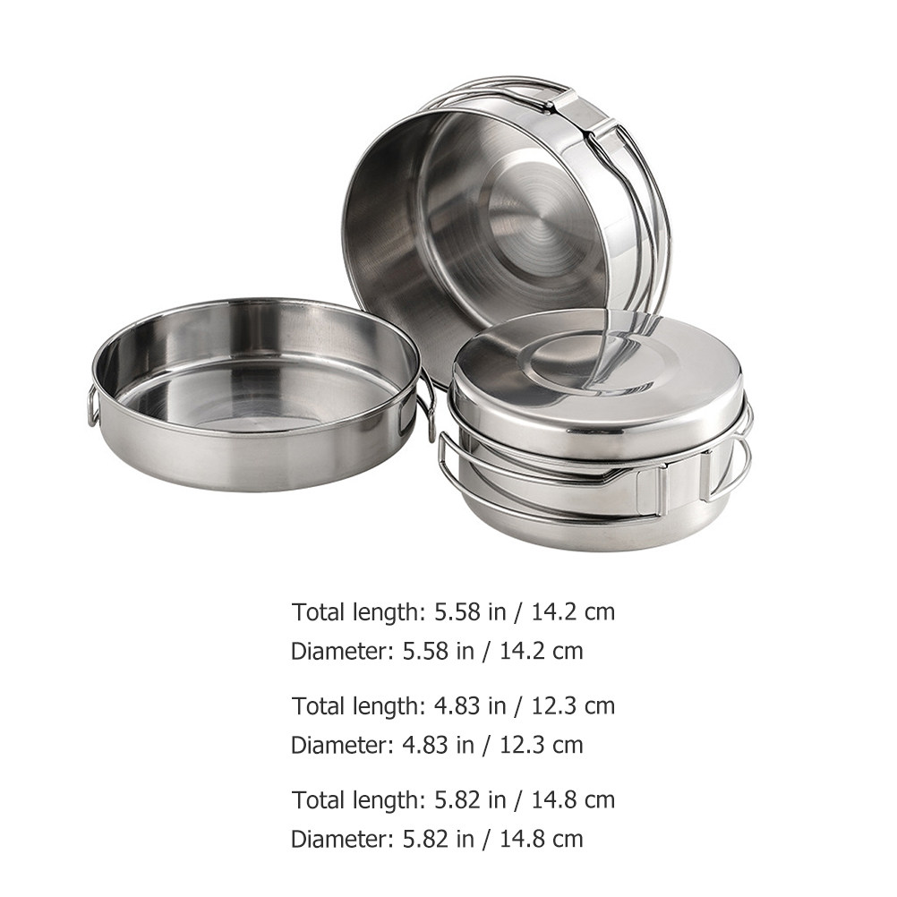 1Set Stainless Steel Camping C - Camping Cooking Lightweight ulasan dan harga