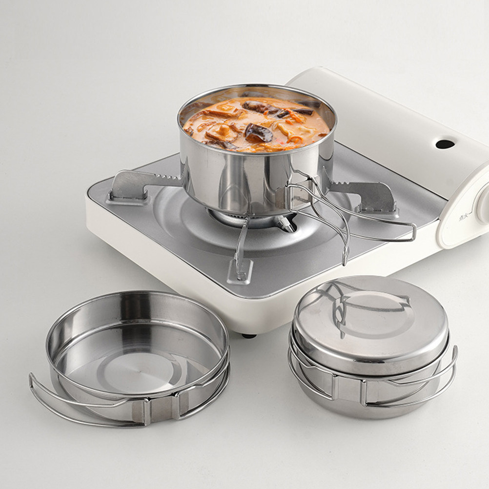 1Set Stainless Steel Camping C - Camping Cooking Lightweight ulasan dan harga