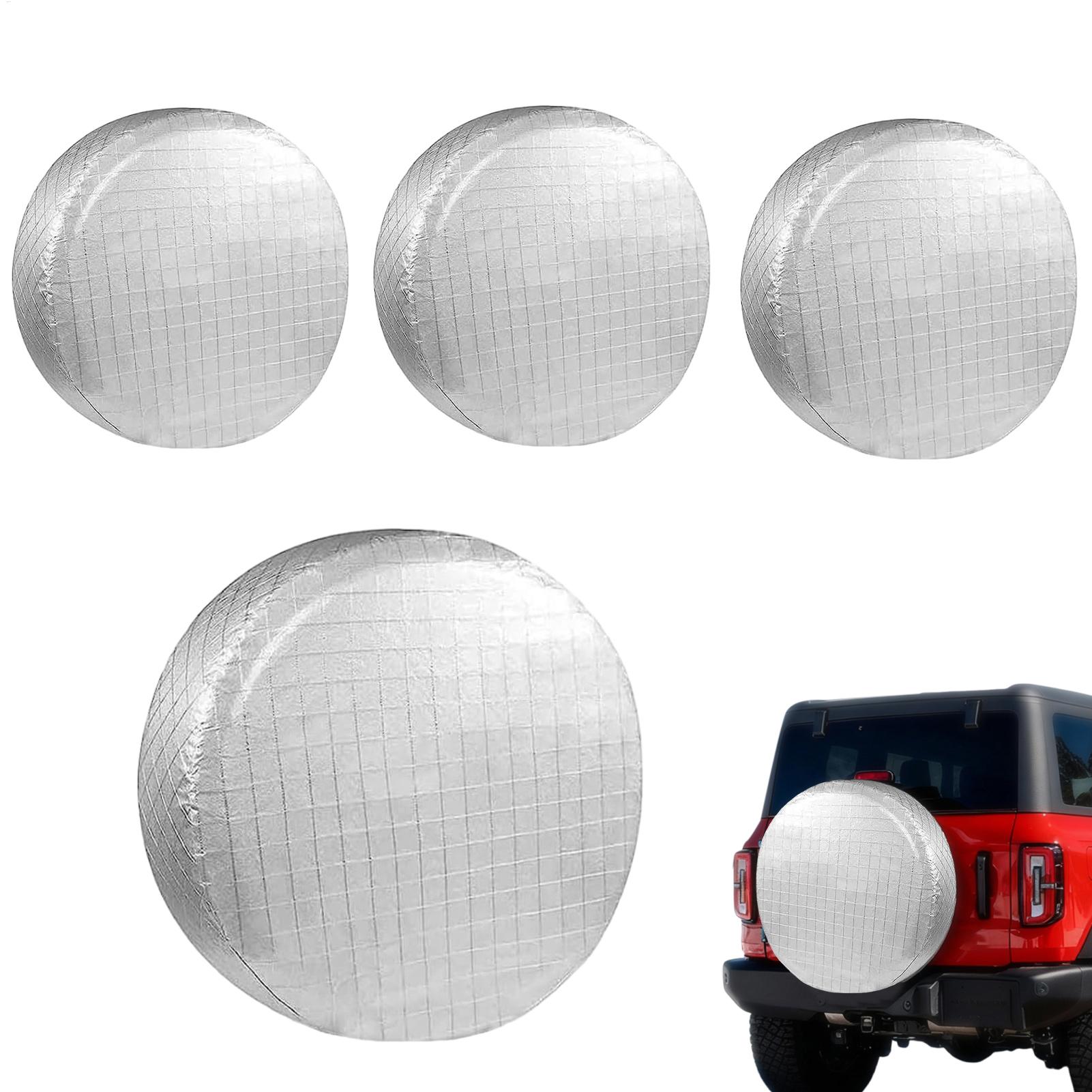 RV Tire Covers 4 Pieces Waterp - Aluminum Foil Heavy Duty ulasan dan harga