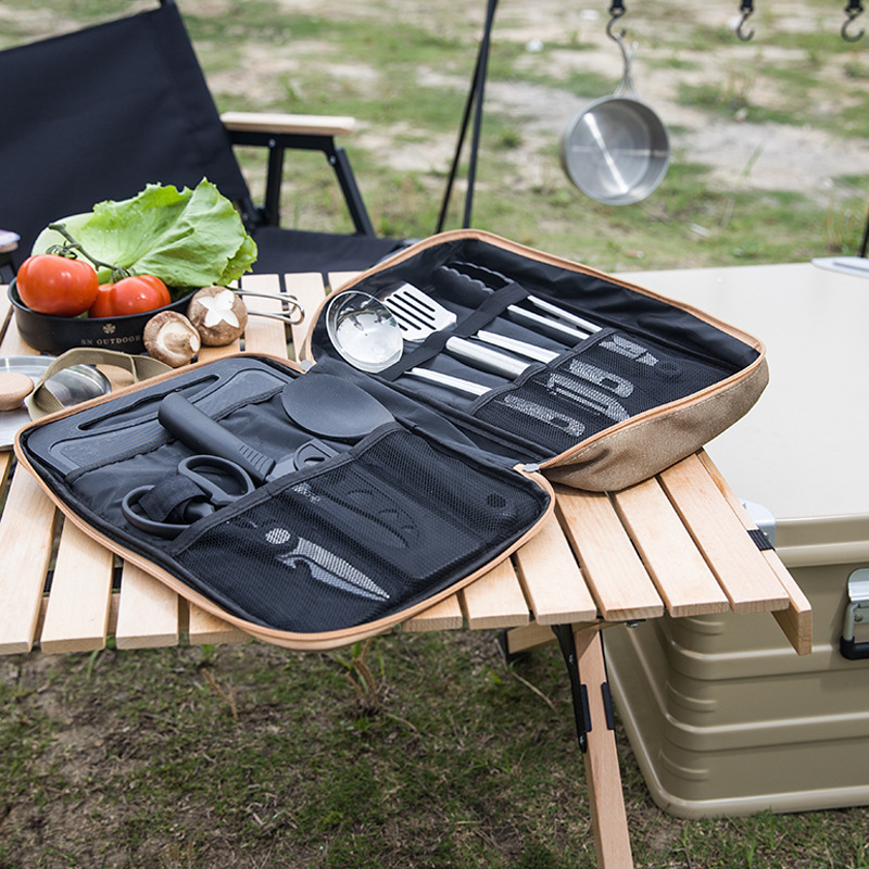 8pcs Camping Kitchen Cookware  - Camping Cooking All In One ulasan dan harga