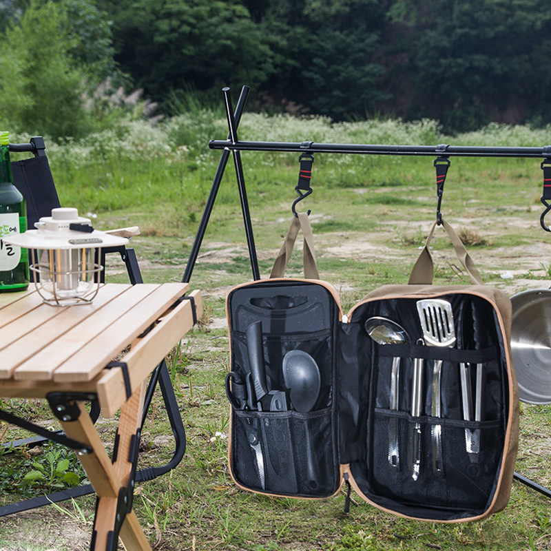 8pcs Camping Kitchen Cookware  - Camping Cooking All In One ulasan dan harga