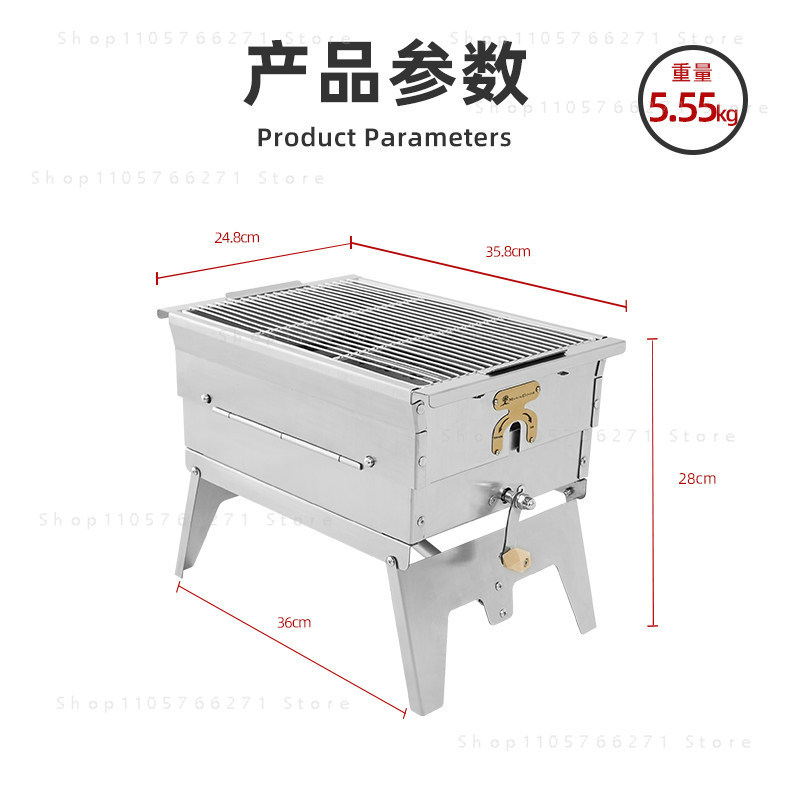 Portable Stainless Steel Foldi - Camp Grill Portable Folding ulasan dan harga