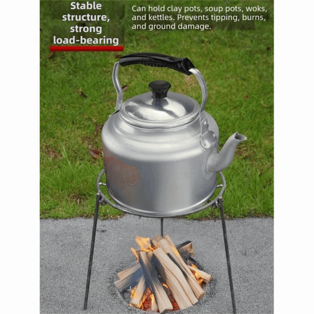Foldable Camping Campfire Trip - Camping Cooking Tripod ulasan dan harga