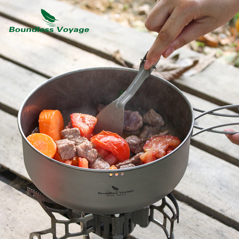 Boundless Voyage Titanium Stea - Camping Cooking Pots And Pans Set ulasan dan harga