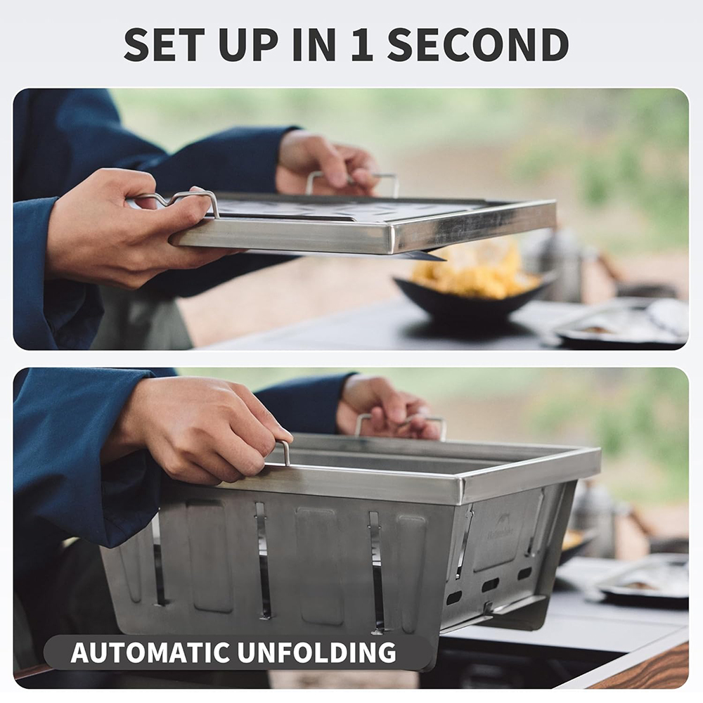 Naturehike Camping Charcoal Gr - Camp Grill Portable Folding ulasan dan harga