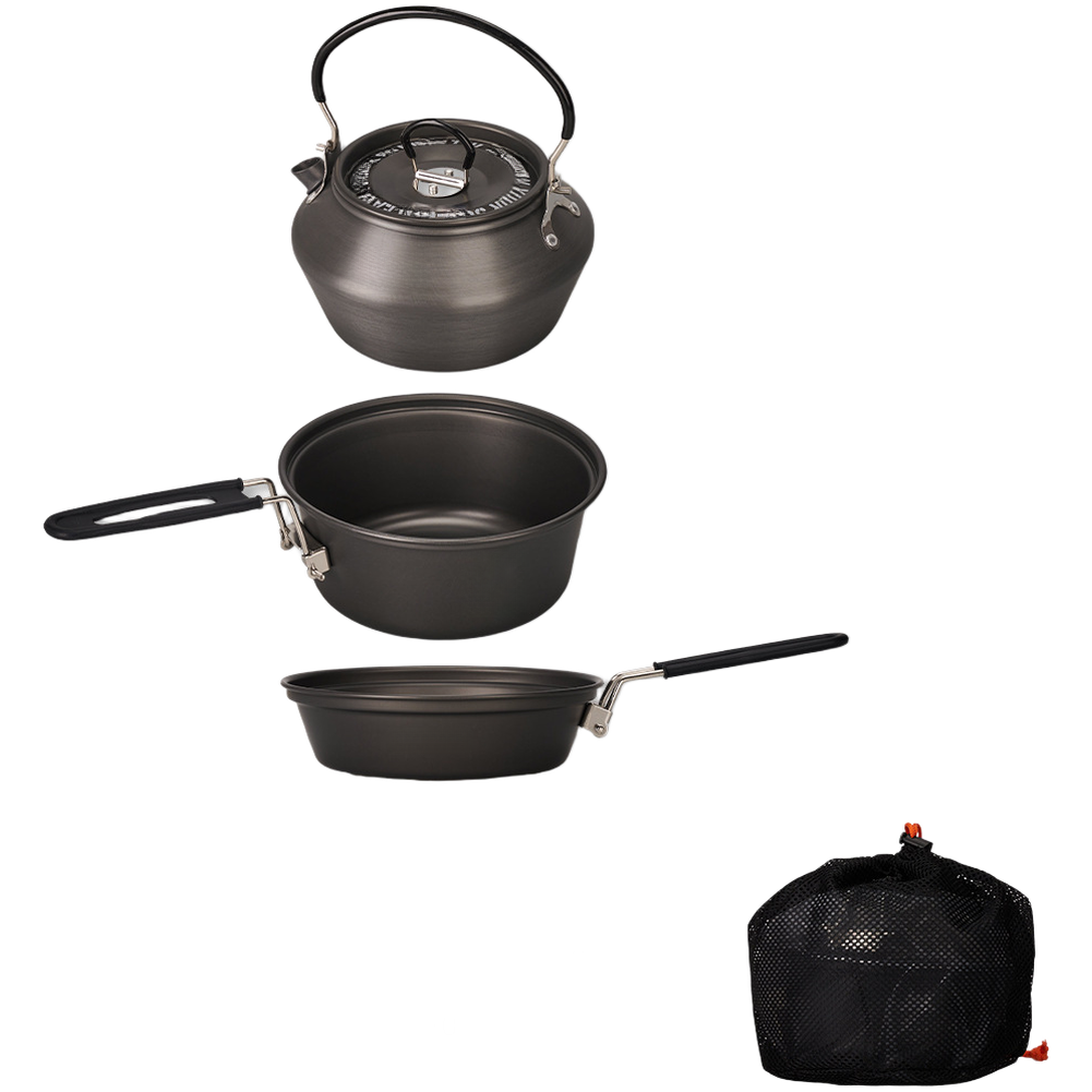 Lightweight Aluminum Alloy Cam - Camping Cooking Pots And Pans Set ulasan dan harga