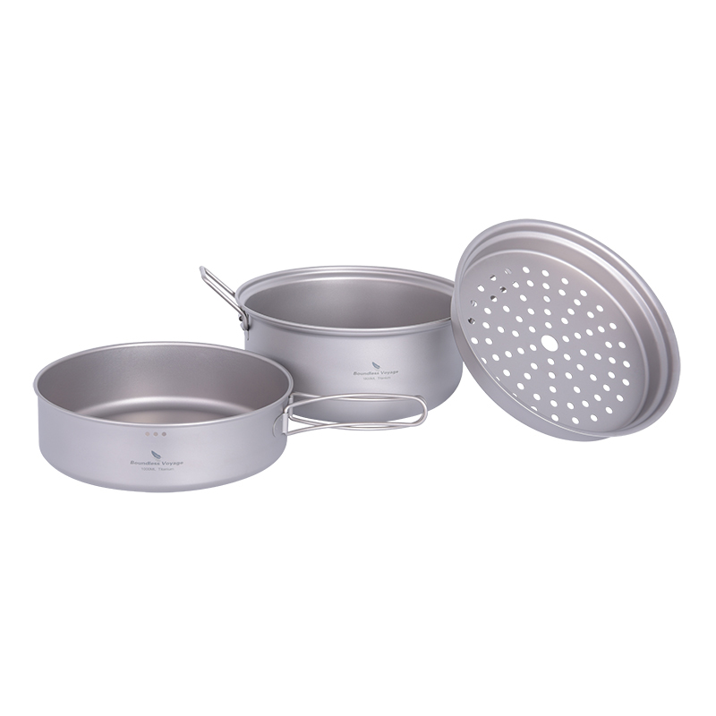 Boundless Voyage Titanium Stea - Camping Cooking Pots And Pans Set ulasan dan harga