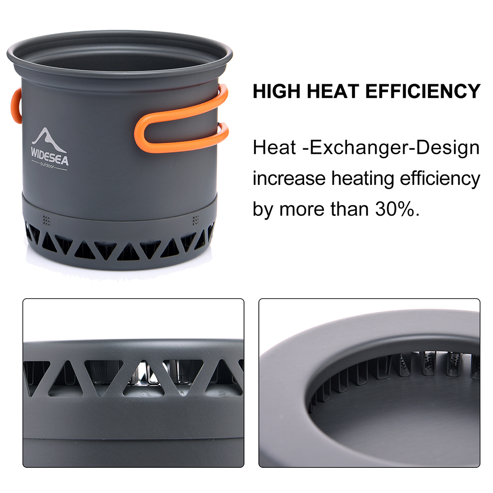Widesea Camping Pot 1.3L 2.3L  - Camping Cooking Set Jetboil ulasan dan harga