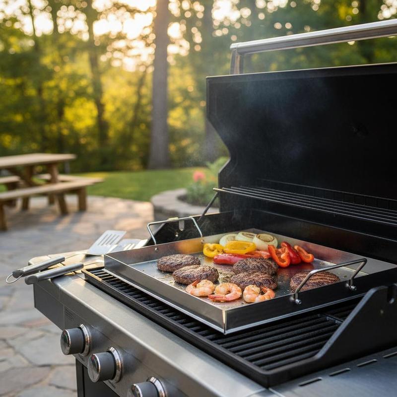 Universal Flat Top Griddle 18x - Camping Cooking Device ulasan dan harga