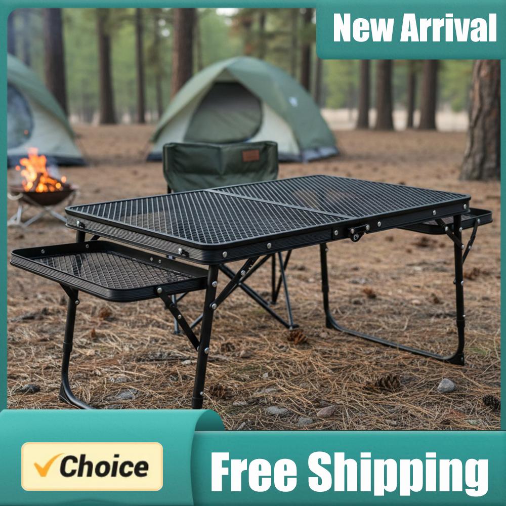 Folding Grill Table Height Adj - Camp Grill Portable Folding ulasan dan harga