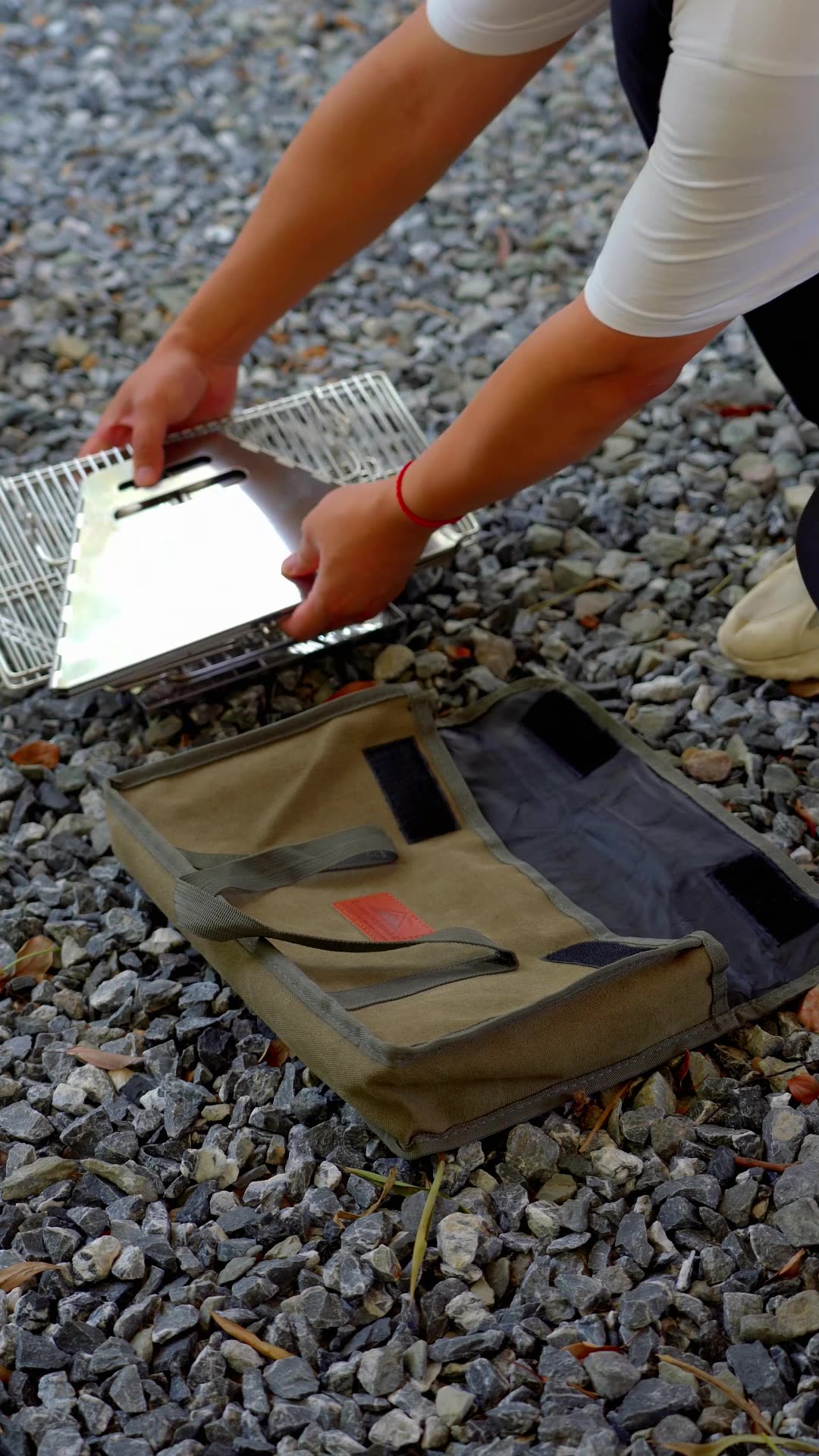CAMPINGMOON Stainless Steel Fo - Camp Grill Portable Folding ulasan dan harga