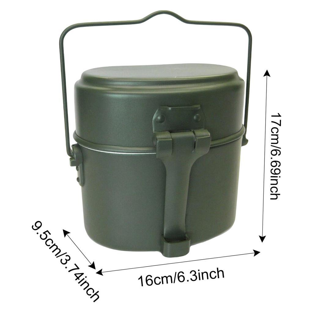 Outdoor Cooking Pot Set Alumin - Camping Cooking Mess Kit ulasan dan harga