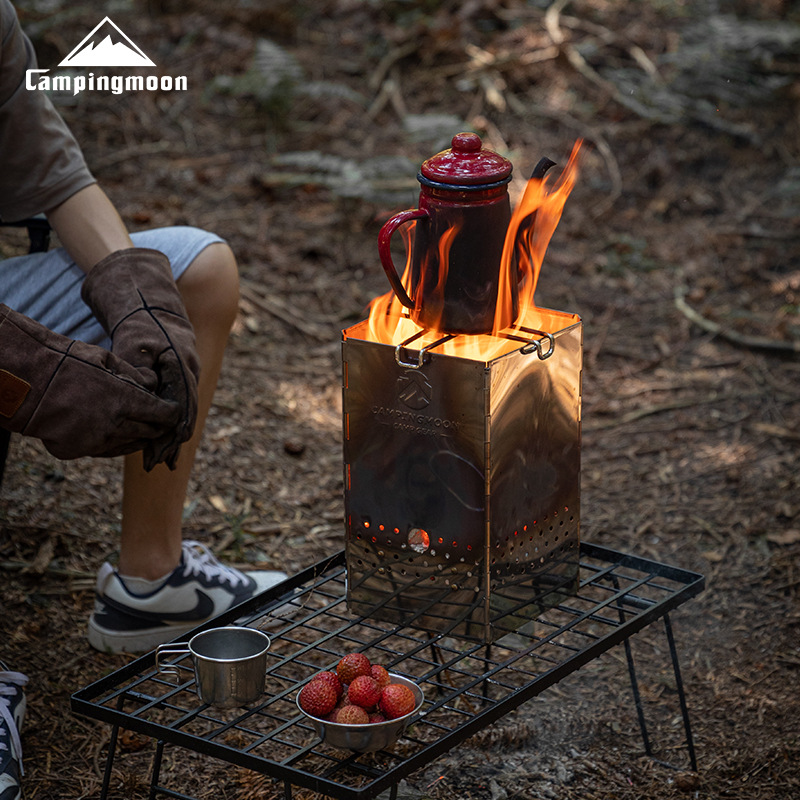 MT-18 CAMPINGMOON Foldable Por - Charcoal Chimney Starter ulasan dan harga