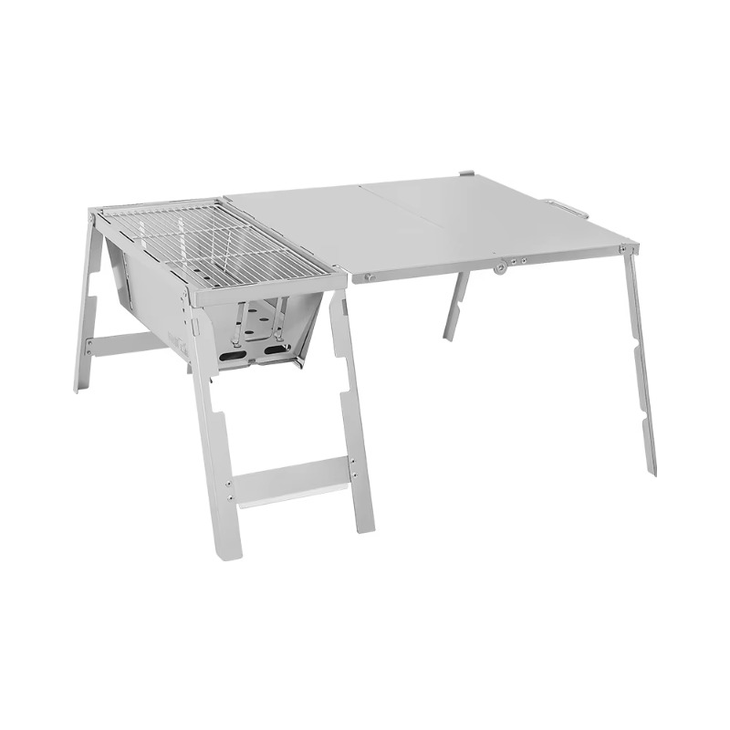 Portable Stainless Steel Outdo - Camp Grill Portable Folding ulasan dan harga