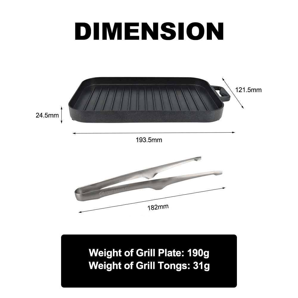 FireMaple Mini Grill Plate Set - Camping Cooking On Fire ulasan dan harga