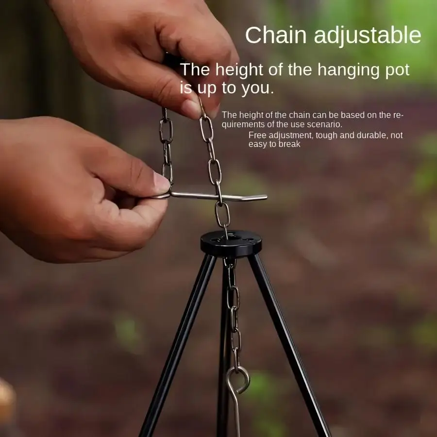 Outdoor Large Bonfire Tripod P - Camping Cooking Tripod ulasan dan harga