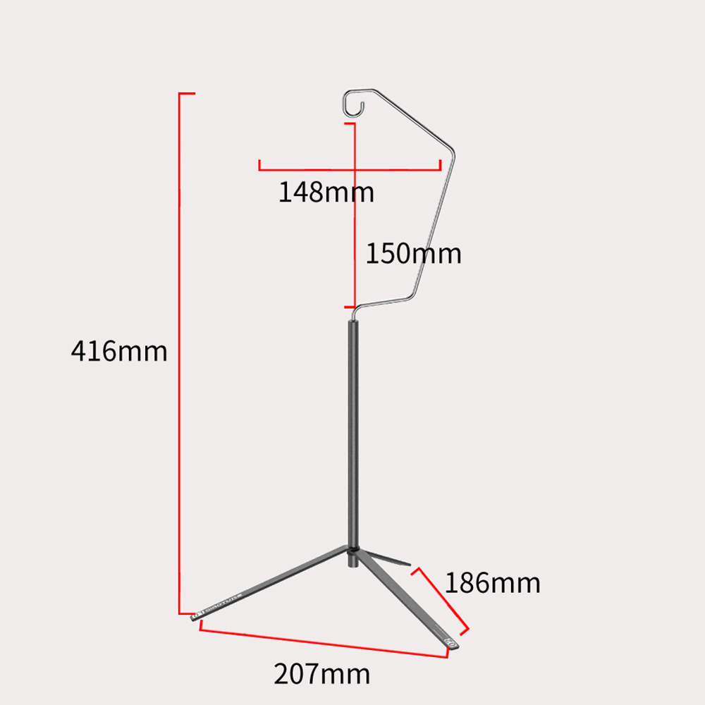 Detachable Lantern Stand Light - Camping Cooking Tripod ulasan dan harga