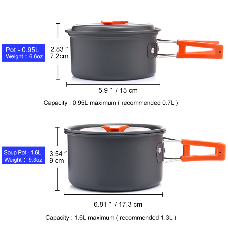Widesea Camping Outdoor Cookwa - Camping Cooking Set Jetboil ulasan dan harga