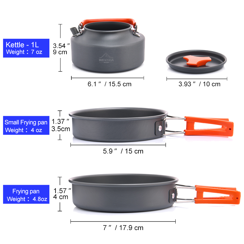 Widesea Camping Outdoor Cookwa - Camping Cooking Set Jetboil ulasan dan harga