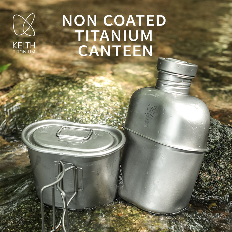 KEITH  Pure Titanium Canteen M - Camping Cooking Mess Kit ulasan dan harga