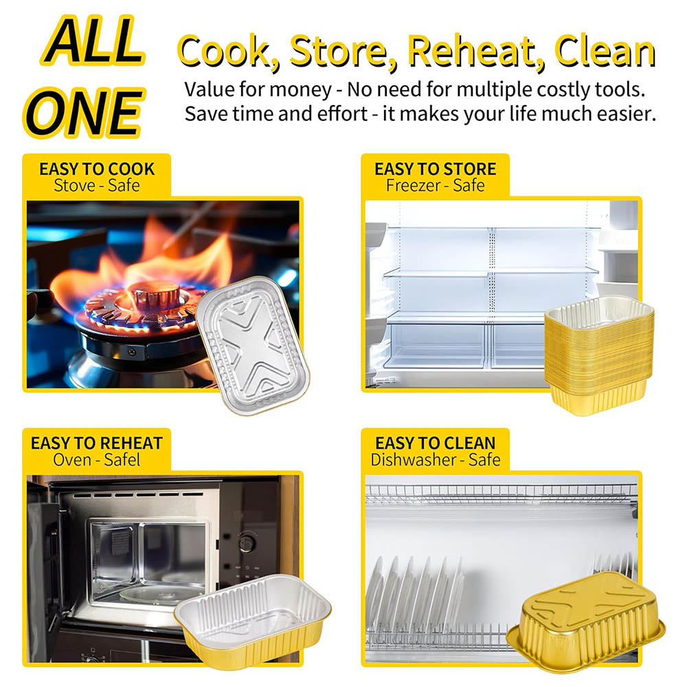 Small Aluminum Pans with Lids  - Aluminum Foil Heavy Duty ulasan dan harga