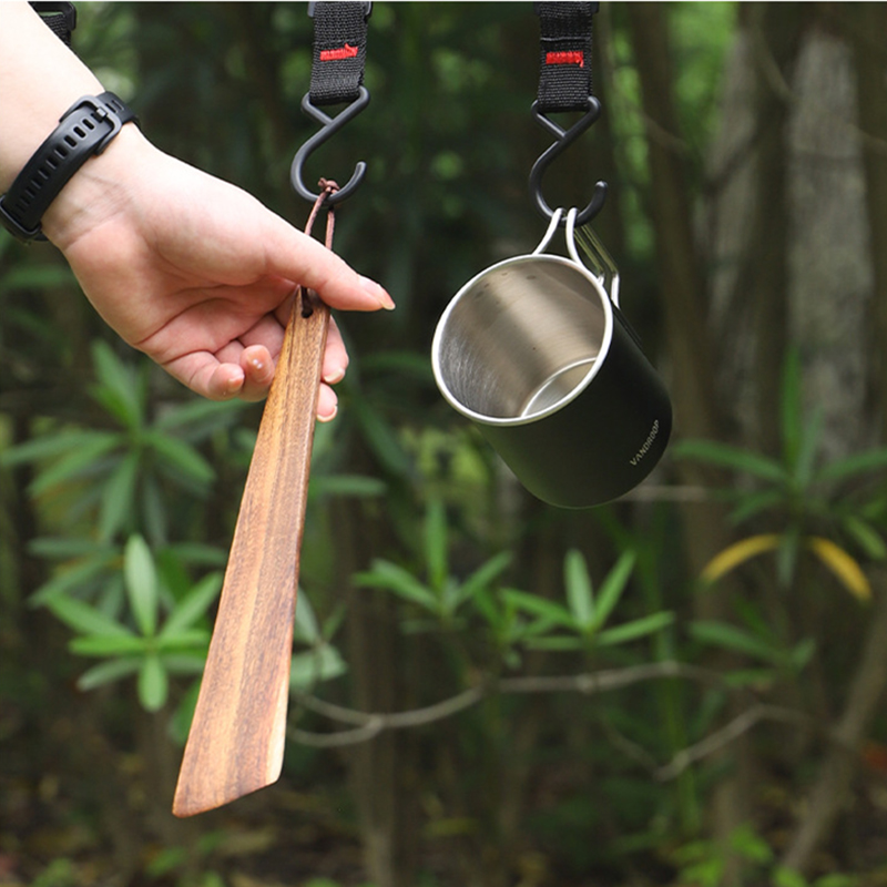 Wooden Spatula Portable Turner - Camping Cooking All In One ulasan dan harga