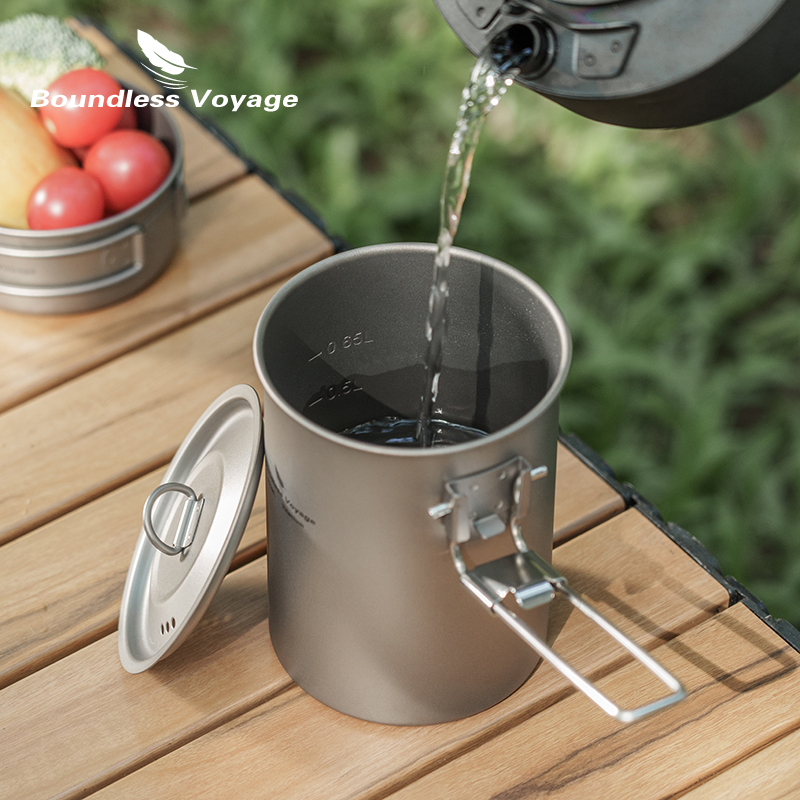 Boundless Voyage 900ml Titaniu - Camping Cooking Lightweight ulasan dan harga