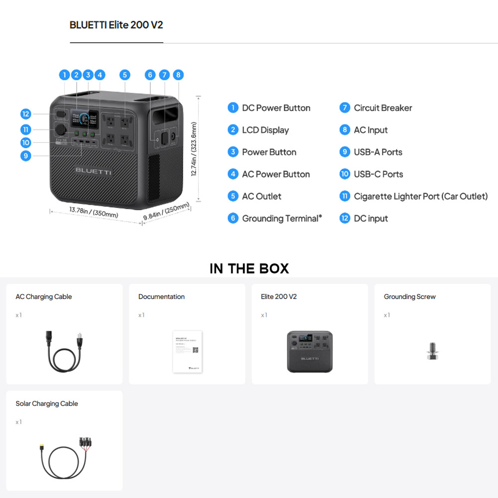 【Renew】BLUETTI Elite 200 V2 Po - Camping Cooking Box ulasan dan harga