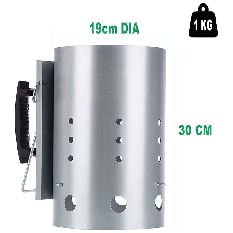 Chimney Starter with Safety Ha - Charcoal Chimney Starter ulasan dan harga