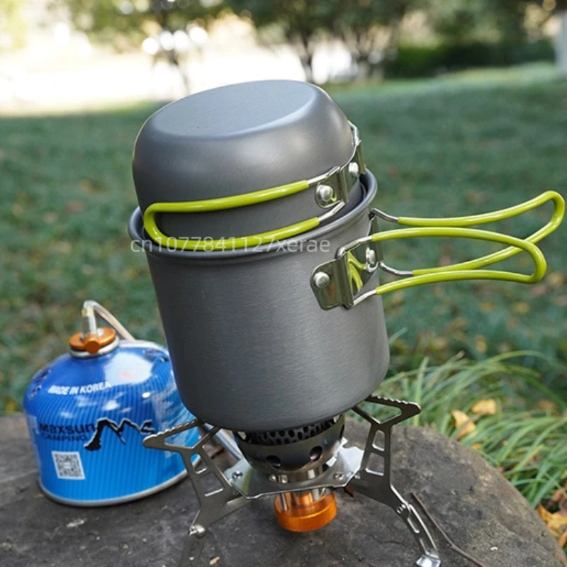 Outdoor Household Portable Alu - Camping Cooking Mess Kit ulasan dan harga