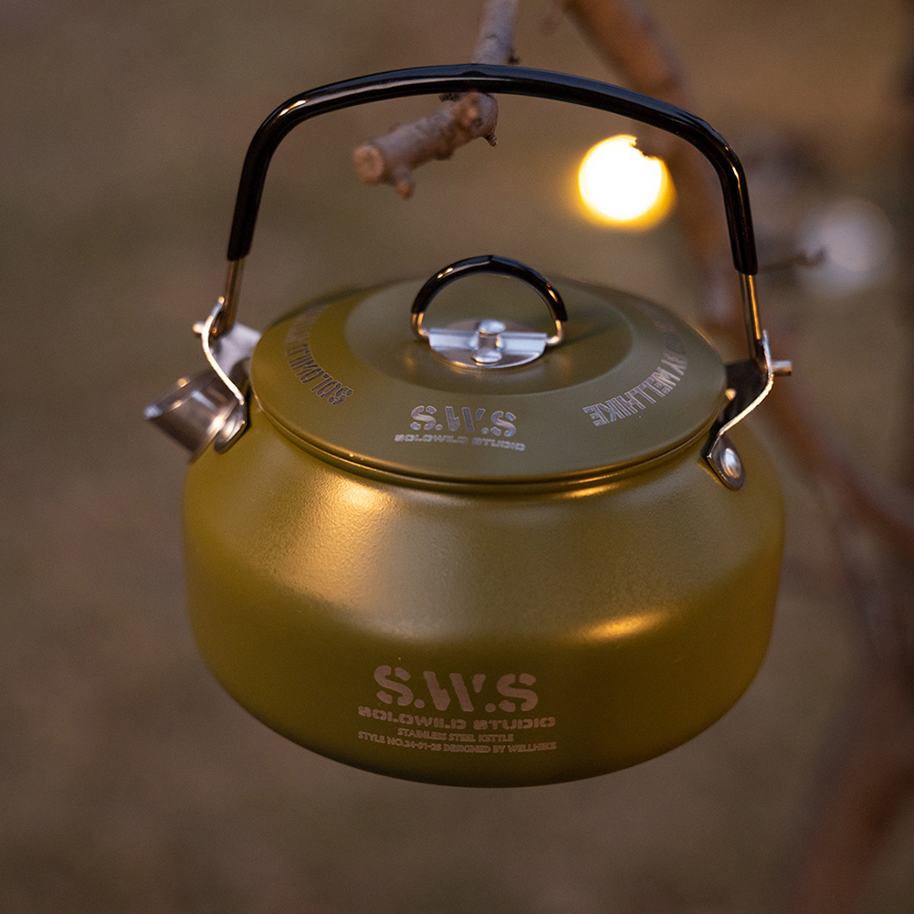 0.8L Outdoor Camping Kettle wi - Camping Cooking Lightweight ulasan dan harga