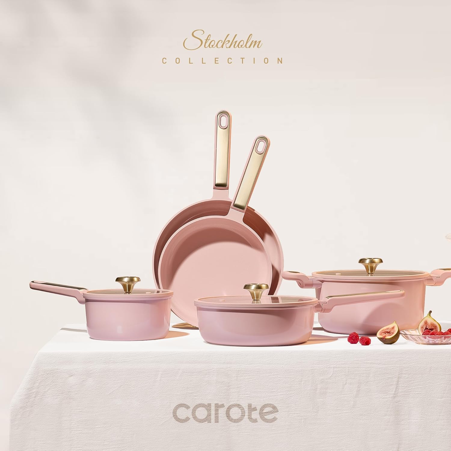 Nonstick Ceramic Cookware Set, - Camping Cooking Pots And Pans Set ulasan dan harga