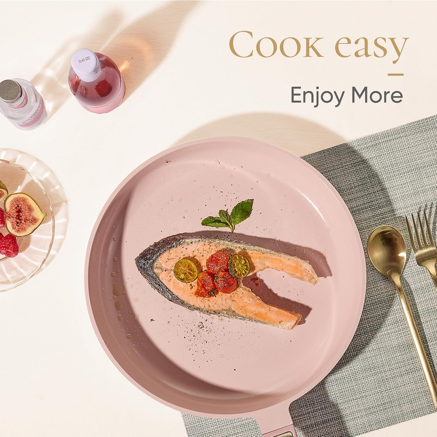 Nonstick Ceramic Cookware Set, - Camping Cooking Pots And Pans Set ulasan dan harga
