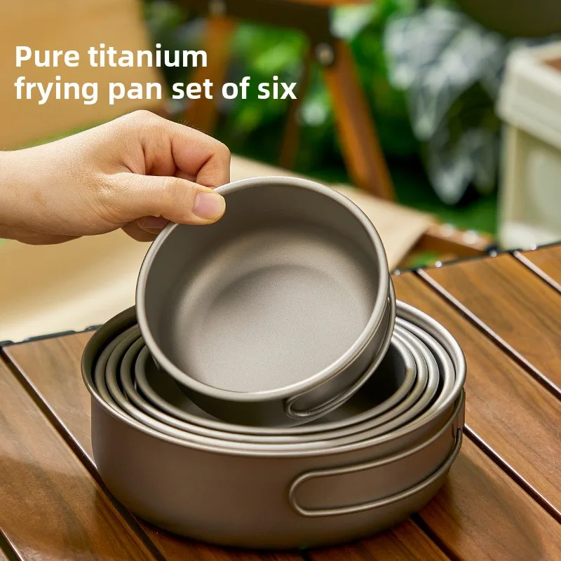 Titanium Outdoor Pot Set Picni - Camping Cooking Lightweight ulasan dan harga