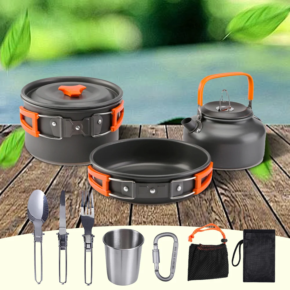 Camping Cookware Kit Kettle Po - Camping Cooking Lightweight ulasan dan harga