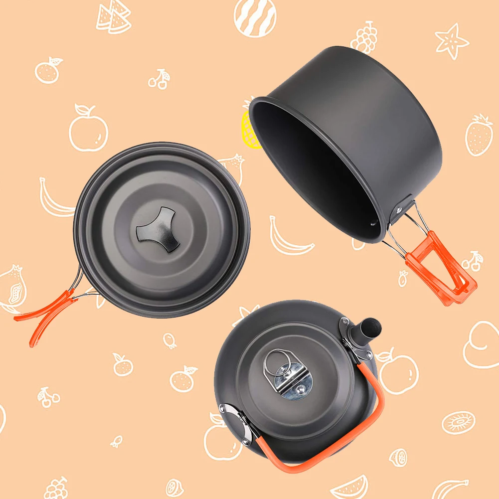 Camping Cookware Kit Kettle Po - Camping Cooking Lightweight ulasan dan harga
