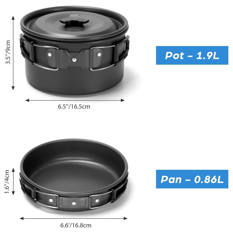 Camping Cookware Set Outdoor C - Camping Cooking All In One ulasan dan harga
