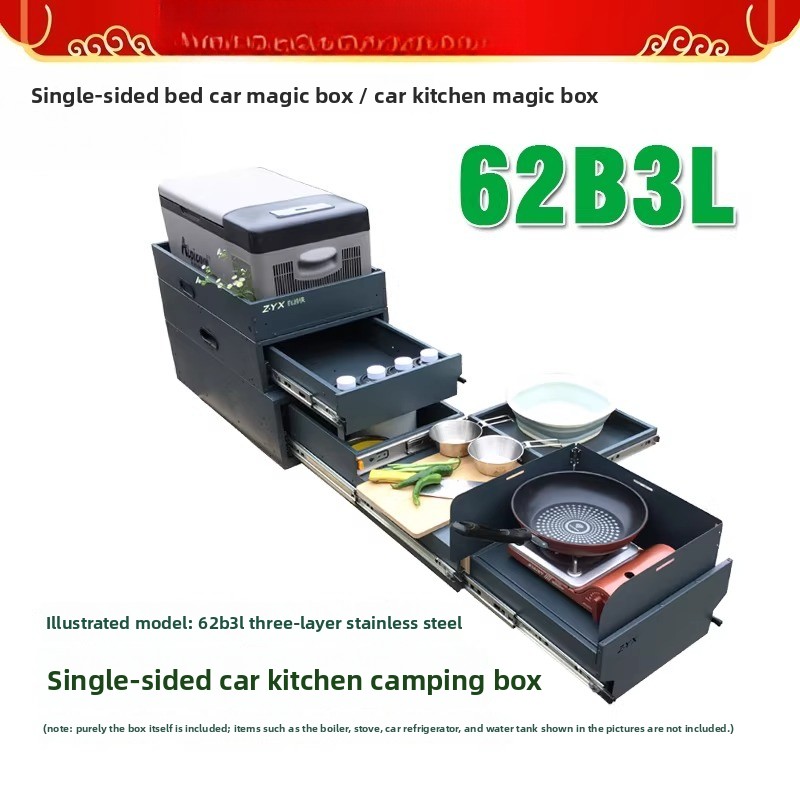Portable Tailgate Kitchen & St - Camping Cooking Box ulasan dan harga