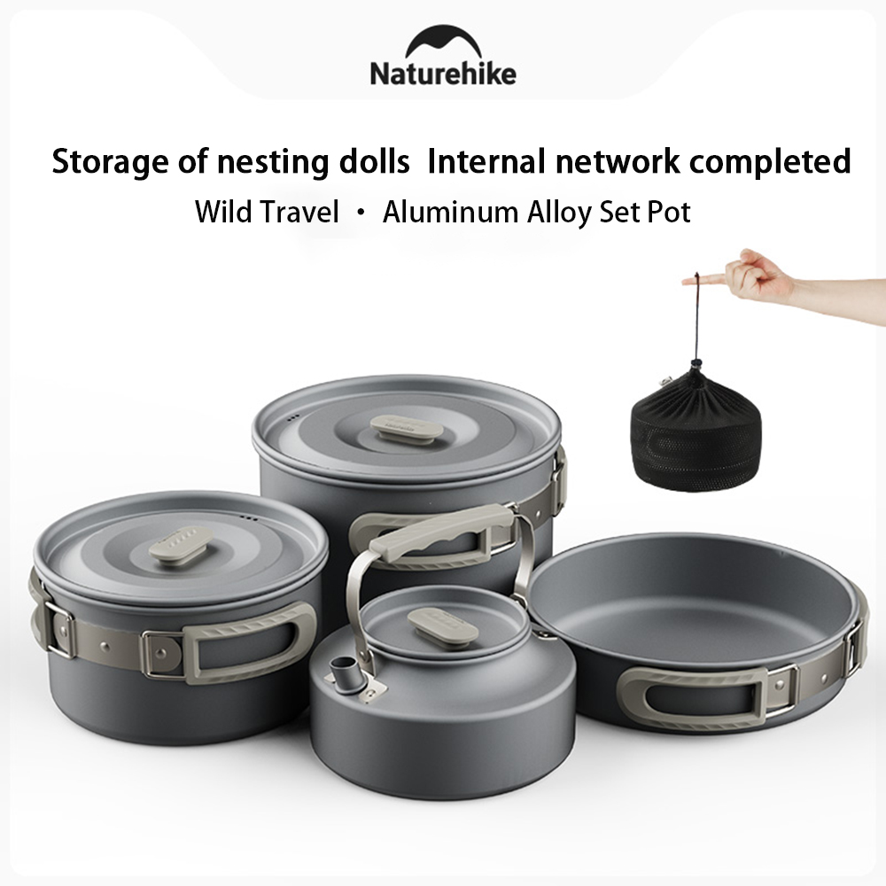 Naturehike Outdoor Pot Set,Cam - Camping Cooking Lightweight ulasan dan harga