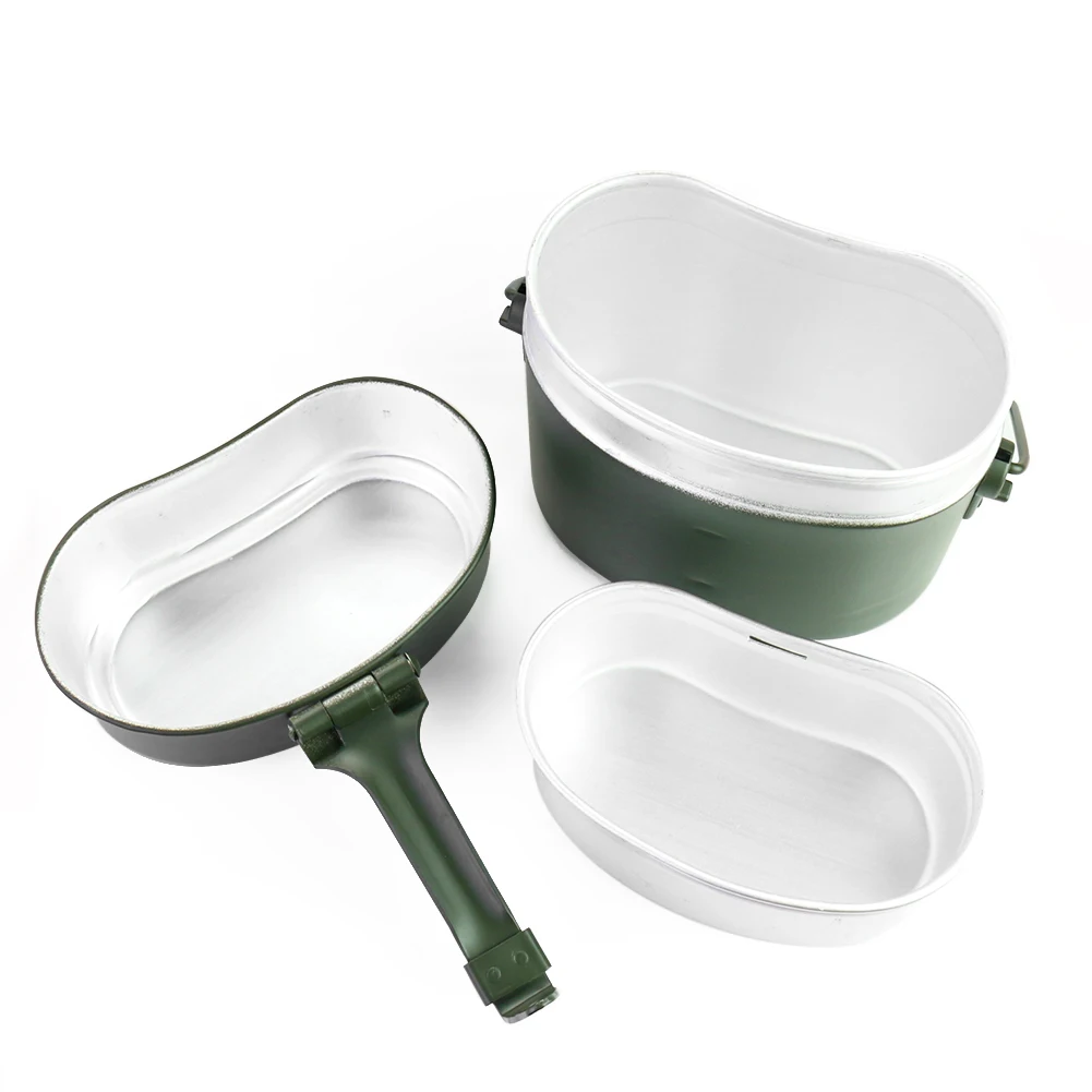 Portable Alloy Pot and Bowl Lu - Camping Cooking Lightweight ulasan dan harga